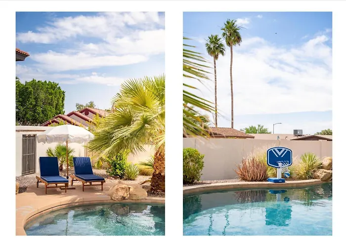 Game Pool Hottub Modern Desert Oasis Holiday home Phoenix